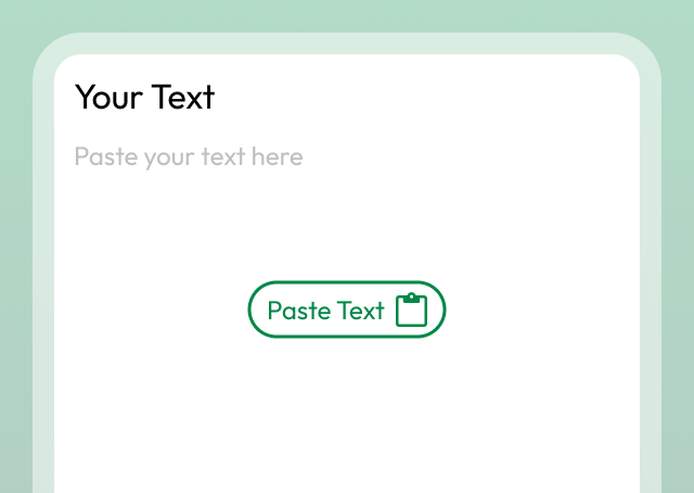 Paste your text step